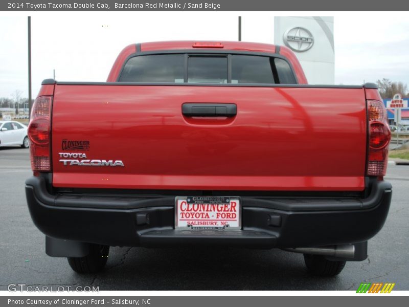 Barcelona Red Metallic / Sand Beige 2014 Toyota Tacoma Double Cab