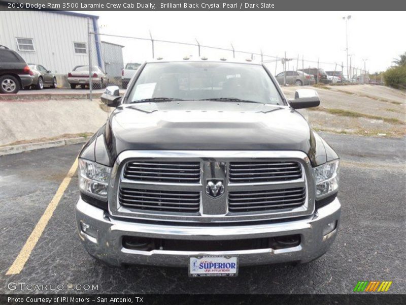 Brilliant Black Crystal Pearl / Dark Slate 2010 Dodge Ram 3500 Laramie Crew Cab Dually