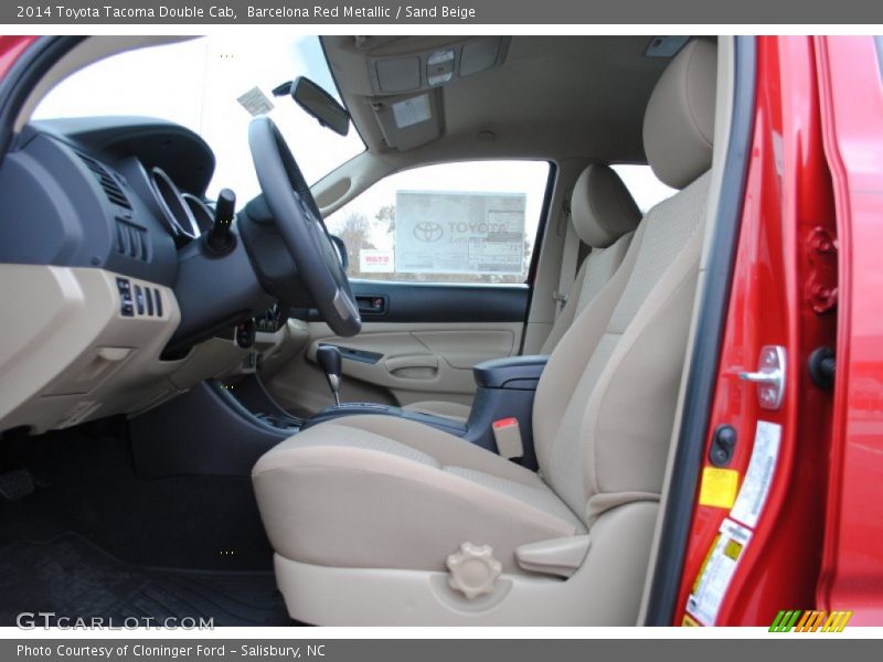 Barcelona Red Metallic / Sand Beige 2014 Toyota Tacoma Double Cab