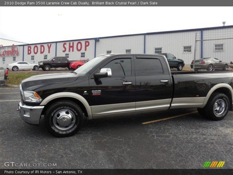 Brilliant Black Crystal Pearl / Dark Slate 2010 Dodge Ram 3500 Laramie Crew Cab Dually