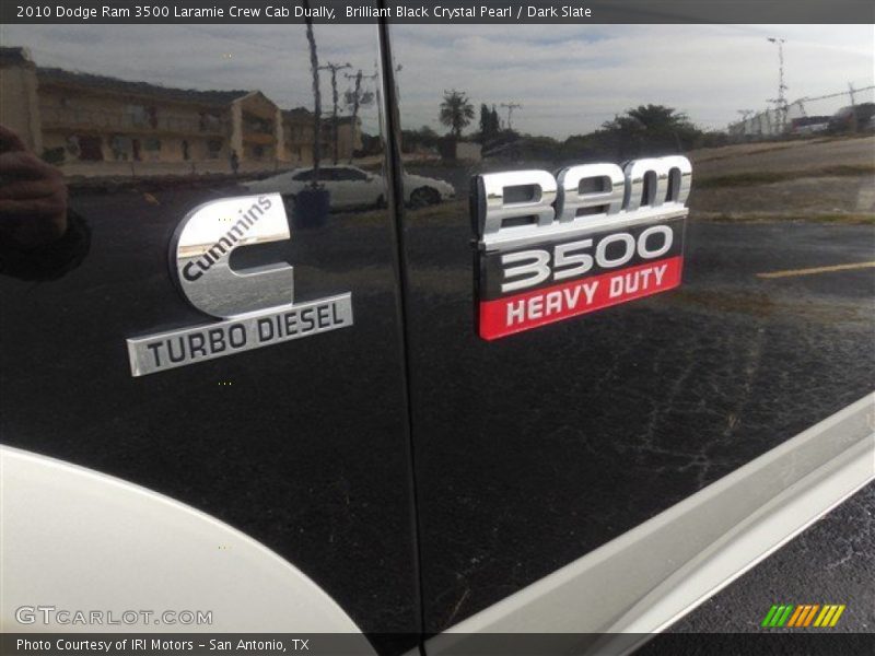 Brilliant Black Crystal Pearl / Dark Slate 2010 Dodge Ram 3500 Laramie Crew Cab Dually