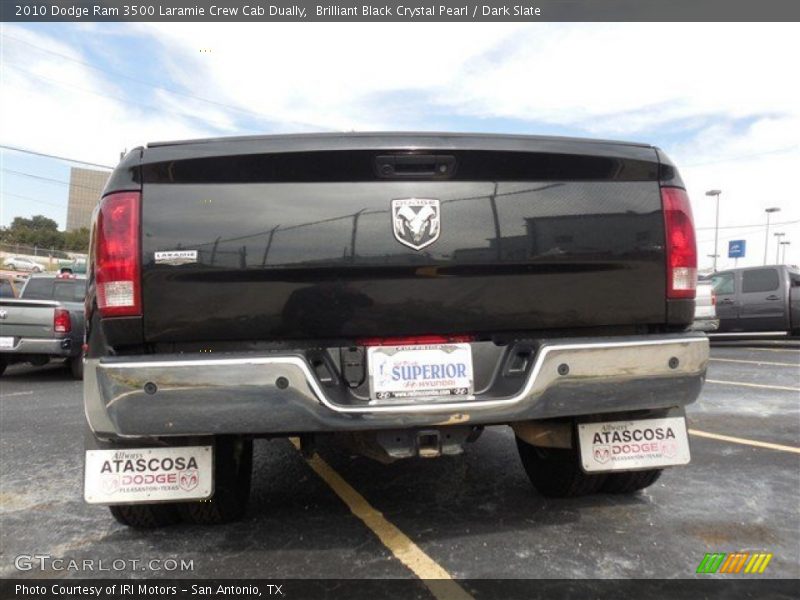 Brilliant Black Crystal Pearl / Dark Slate 2010 Dodge Ram 3500 Laramie Crew Cab Dually