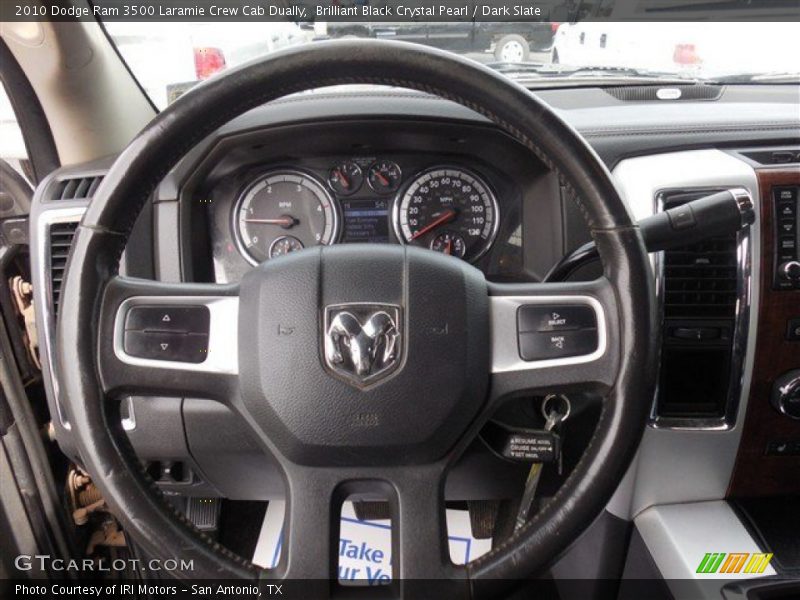 Brilliant Black Crystal Pearl / Dark Slate 2010 Dodge Ram 3500 Laramie Crew Cab Dually