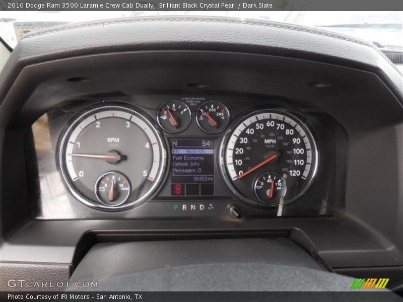 Brilliant Black Crystal Pearl / Dark Slate 2010 Dodge Ram 3500 Laramie Crew Cab Dually