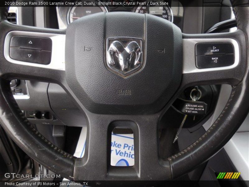 Brilliant Black Crystal Pearl / Dark Slate 2010 Dodge Ram 3500 Laramie Crew Cab Dually