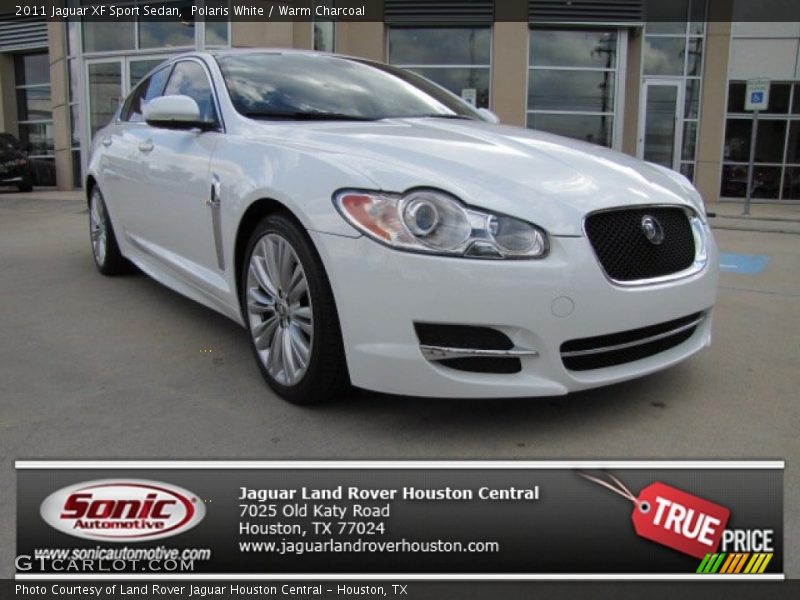 Polaris White / Warm Charcoal 2011 Jaguar XF Sport Sedan