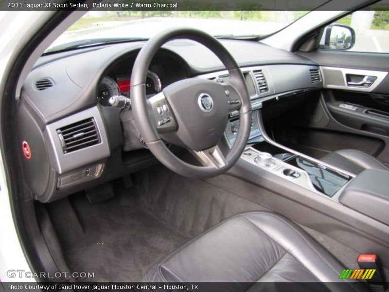 Polaris White / Warm Charcoal 2011 Jaguar XF Sport Sedan
