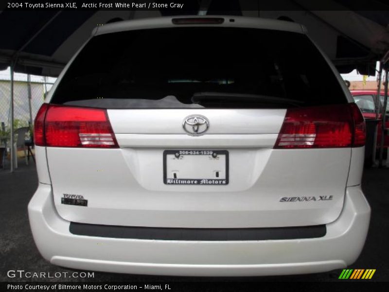 Arctic Frost White Pearl / Stone Gray 2004 Toyota Sienna XLE