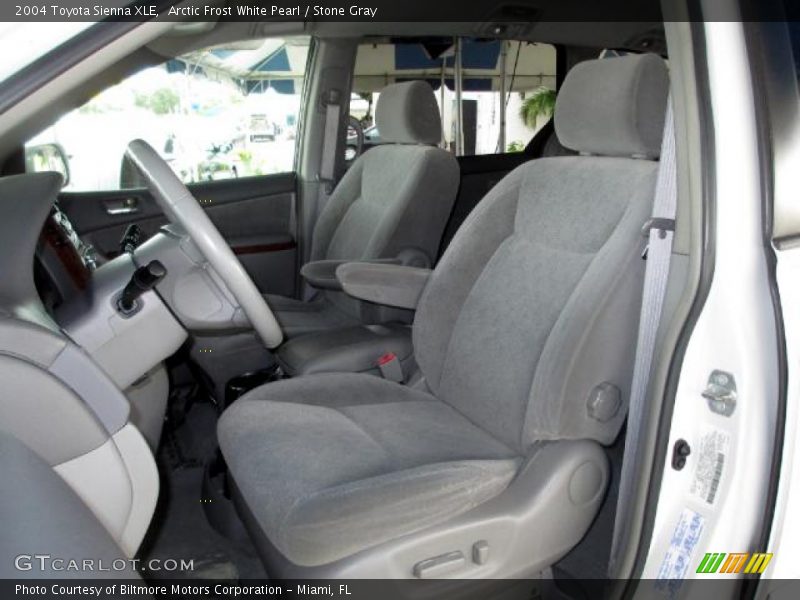 Arctic Frost White Pearl / Stone Gray 2004 Toyota Sienna XLE