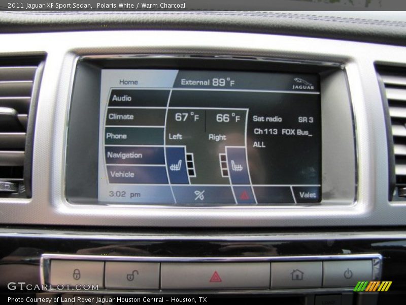 Polaris White / Warm Charcoal 2011 Jaguar XF Sport Sedan