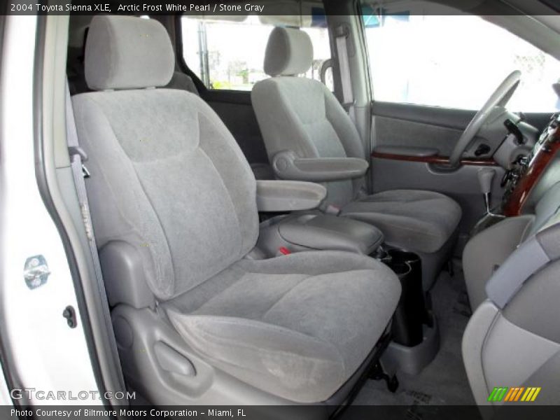 Arctic Frost White Pearl / Stone Gray 2004 Toyota Sienna XLE