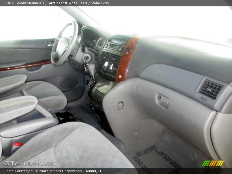 Arctic Frost White Pearl / Stone Gray 2004 Toyota Sienna XLE