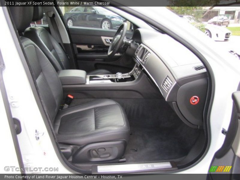 Polaris White / Warm Charcoal 2011 Jaguar XF Sport Sedan