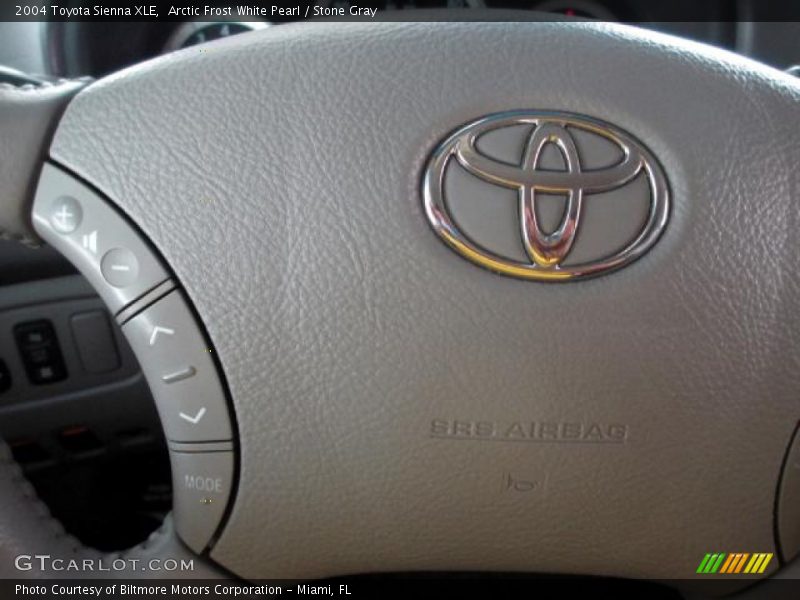 Arctic Frost White Pearl / Stone Gray 2004 Toyota Sienna XLE