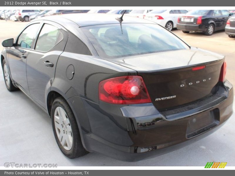 Black / Black 2012 Dodge Avenger SE