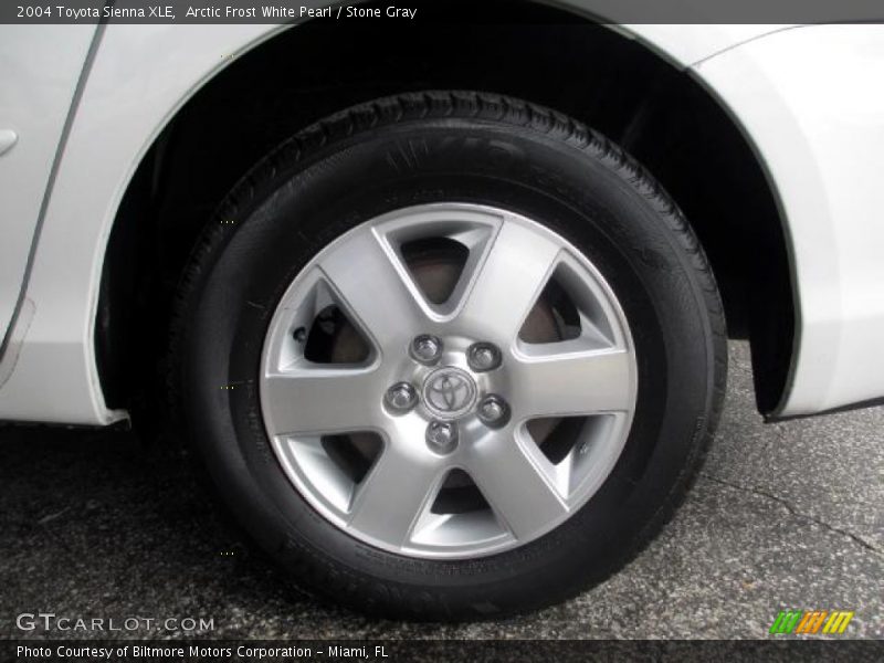 Arctic Frost White Pearl / Stone Gray 2004 Toyota Sienna XLE