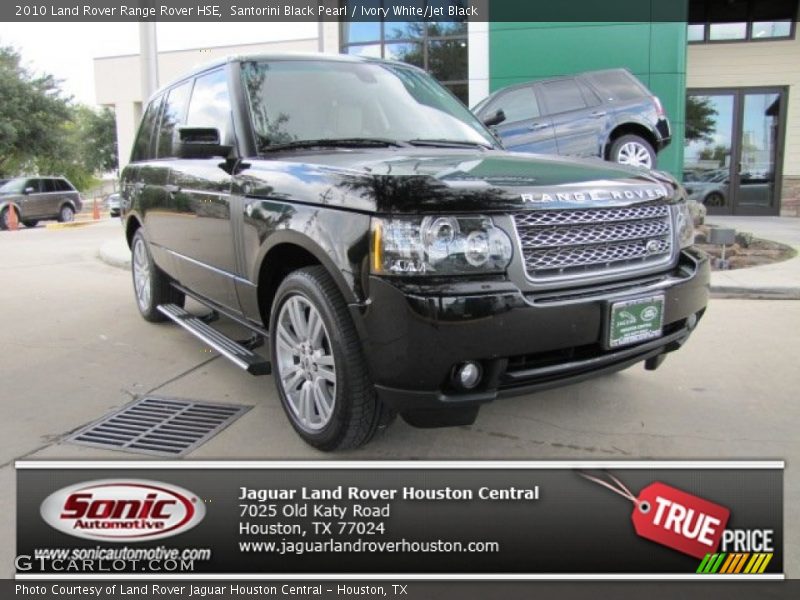 Santorini Black Pearl / Ivory White/Jet Black 2010 Land Rover Range Rover HSE
