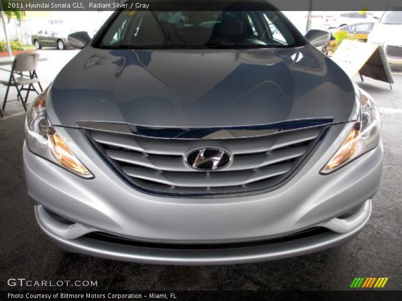Radiant Silver / Gray 2011 Hyundai Sonata GLS