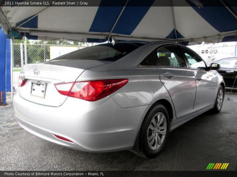Radiant Silver / Gray 2011 Hyundai Sonata GLS