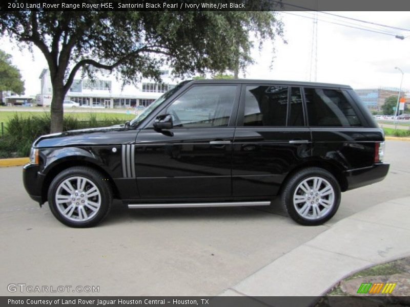 Santorini Black Pearl / Ivory White/Jet Black 2010 Land Rover Range Rover HSE