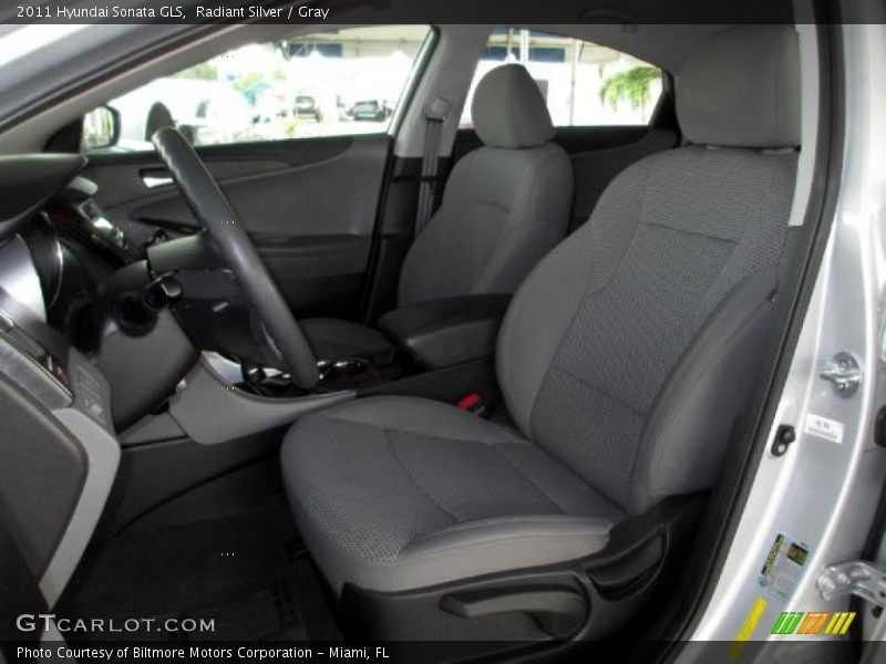 Radiant Silver / Gray 2011 Hyundai Sonata GLS