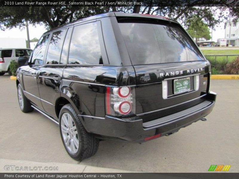 Santorini Black Pearl / Ivory White/Jet Black 2010 Land Rover Range Rover HSE