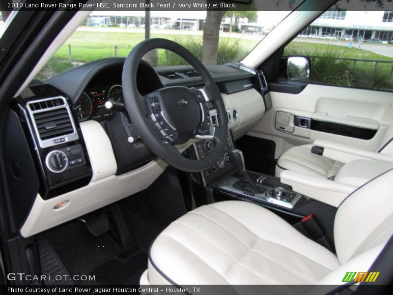 Santorini Black Pearl / Ivory White/Jet Black 2010 Land Rover Range Rover HSE