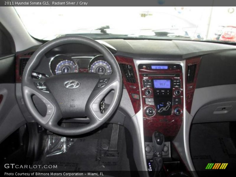 Radiant Silver / Gray 2011 Hyundai Sonata GLS