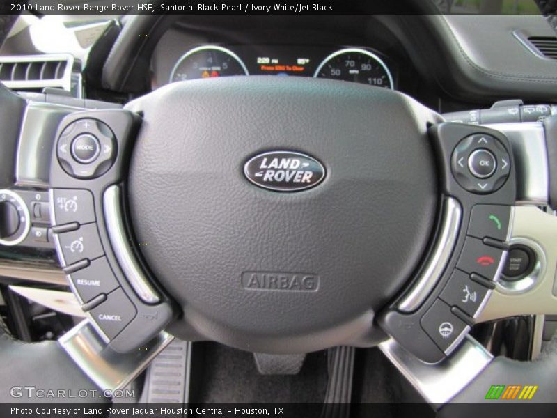 Santorini Black Pearl / Ivory White/Jet Black 2010 Land Rover Range Rover HSE