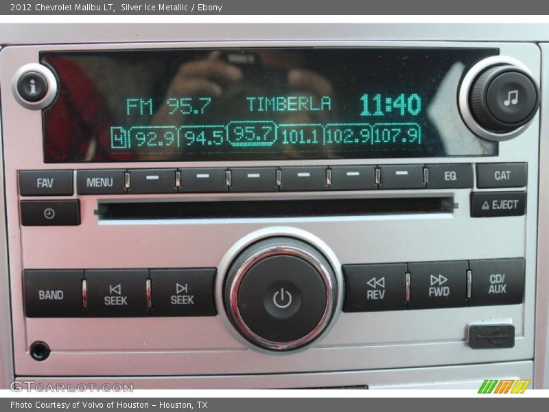 Silver Ice Metallic / Ebony 2012 Chevrolet Malibu LT