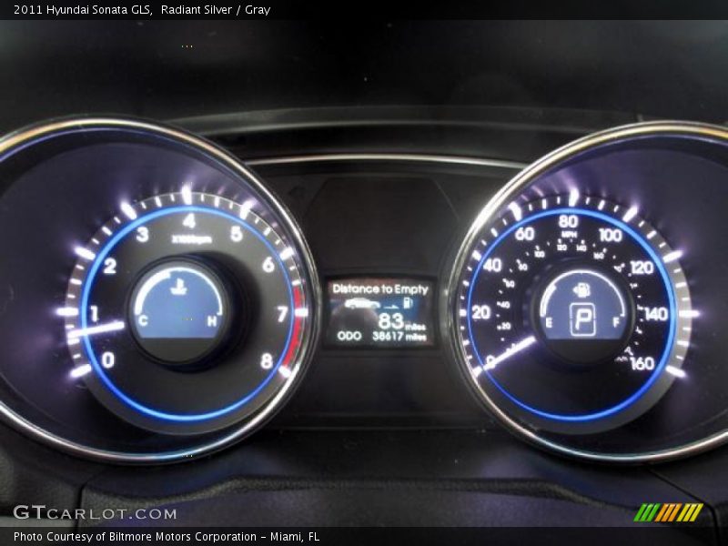 Radiant Silver / Gray 2011 Hyundai Sonata GLS