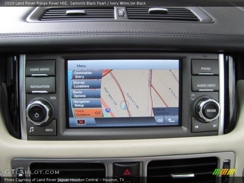 Santorini Black Pearl / Ivory White/Jet Black 2010 Land Rover Range Rover HSE
