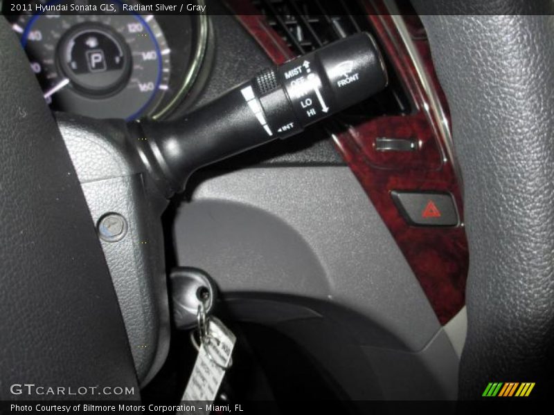 Radiant Silver / Gray 2011 Hyundai Sonata GLS