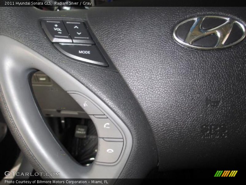 Radiant Silver / Gray 2011 Hyundai Sonata GLS