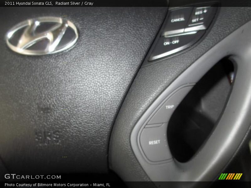 Radiant Silver / Gray 2011 Hyundai Sonata GLS