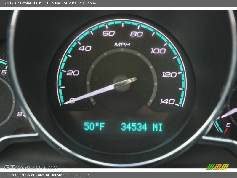 Silver Ice Metallic / Ebony 2012 Chevrolet Malibu LT