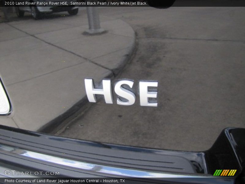 Santorini Black Pearl / Ivory White/Jet Black 2010 Land Rover Range Rover HSE