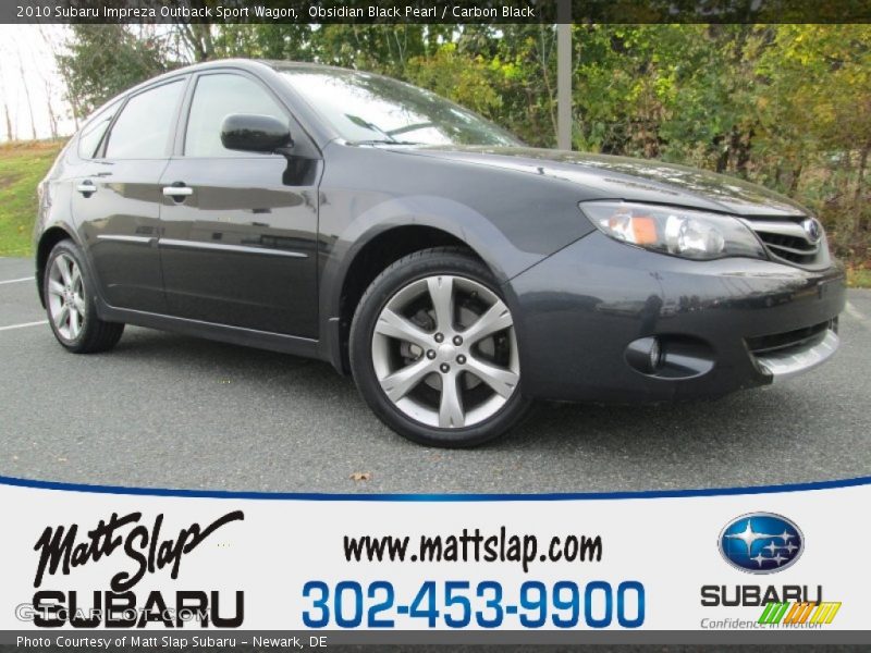 Obsidian Black Pearl / Carbon Black 2010 Subaru Impreza Outback Sport Wagon