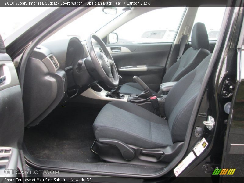  2010 Impreza Outback Sport Wagon Carbon Black Interior