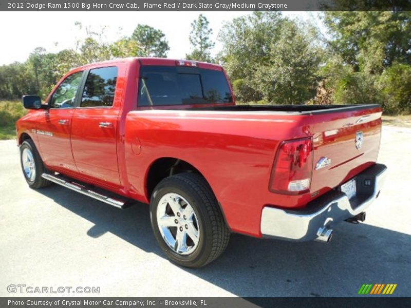 Flame Red / Dark Slate Gray/Medium Graystone 2012 Dodge Ram 1500 Big Horn Crew Cab