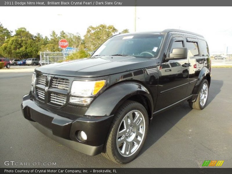 Brilliant Black Crystal Pearl / Dark Slate Gray 2011 Dodge Nitro Heat