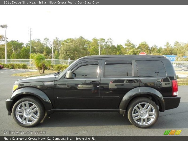 Brilliant Black Crystal Pearl / Dark Slate Gray 2011 Dodge Nitro Heat