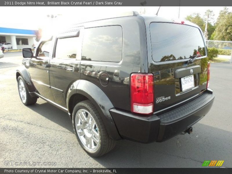 Brilliant Black Crystal Pearl / Dark Slate Gray 2011 Dodge Nitro Heat