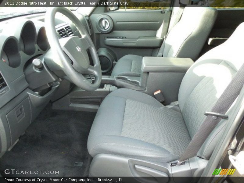Brilliant Black Crystal Pearl / Dark Slate Gray 2011 Dodge Nitro Heat