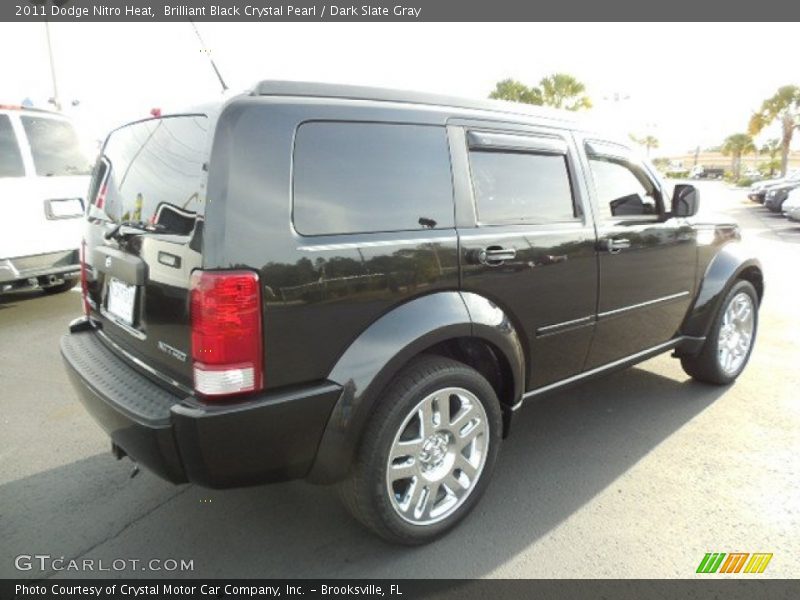 Brilliant Black Crystal Pearl / Dark Slate Gray 2011 Dodge Nitro Heat