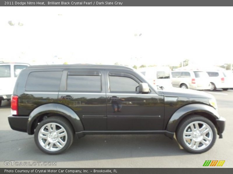 Brilliant Black Crystal Pearl / Dark Slate Gray 2011 Dodge Nitro Heat