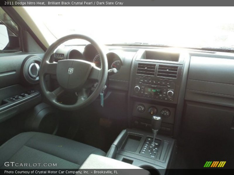 Brilliant Black Crystal Pearl / Dark Slate Gray 2011 Dodge Nitro Heat