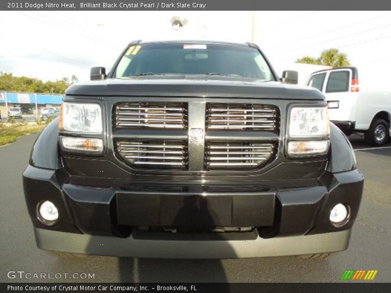 Brilliant Black Crystal Pearl / Dark Slate Gray 2011 Dodge Nitro Heat