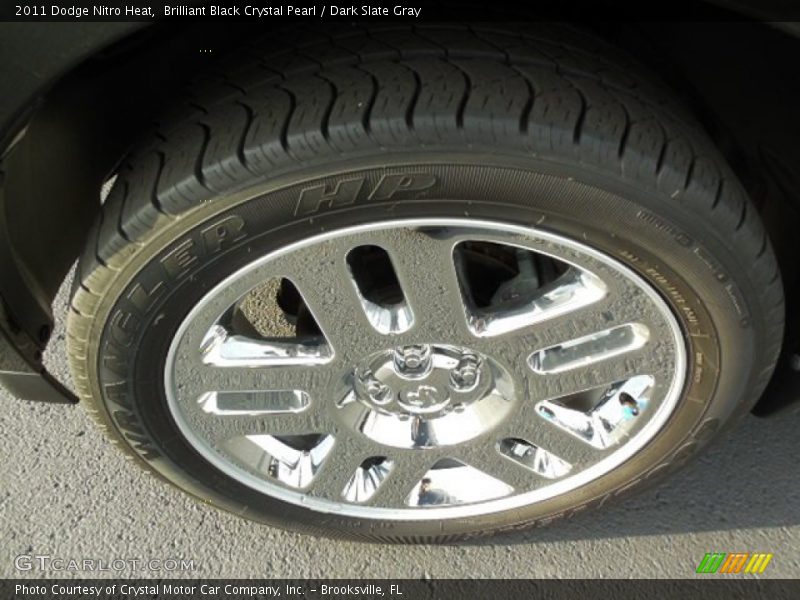 Brilliant Black Crystal Pearl / Dark Slate Gray 2011 Dodge Nitro Heat