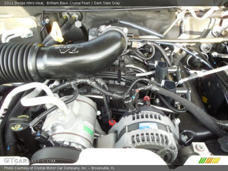 Brilliant Black Crystal Pearl / Dark Slate Gray 2011 Dodge Nitro Heat